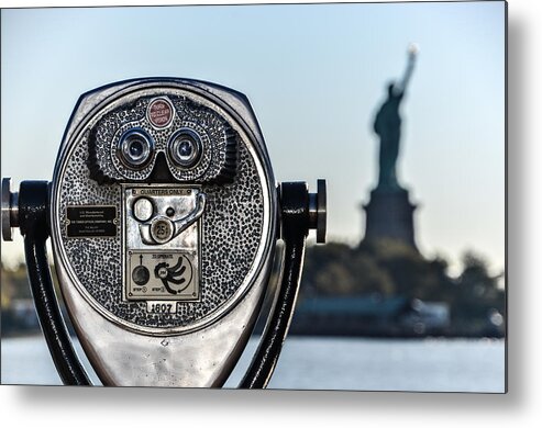 Destination Metal Print featuring the photograph Focus Statue of Liberty by Art Atkins