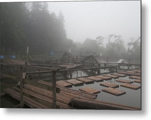 Morning Metal Print featuring the photograph fog by Masami Iida