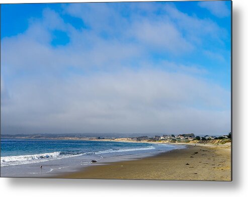 Monterey Beach Metal Print featuring the photograph Foggy Beach Day by Derek Dean