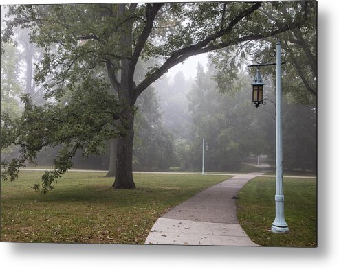 Michigan State University Metal Print featuring the photograph Foggy campus by John McGraw