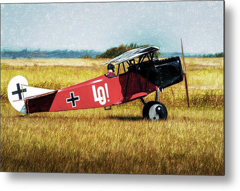 Fokker Metal Print featuring the photograph Fokker D VII by James Barber