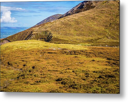 Beenkeragh Metal Print featuring the photograph Foothill of the Macgillycuddy's Reeks in Kerry Ireland by Semmick Photo