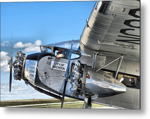 Ford Metal Print featuring the photograph Ford triMotor by Michael Daniels