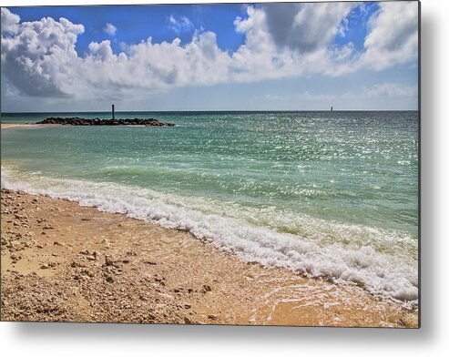 Beach Metal Print featuring the photograph Fort Zachary Taylor Historic State Park Beach in Key West by Bob Slitzan