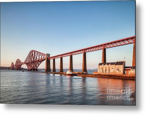 Forth Metal Print featuring the photograph Forth Rail Bridge, Evening by Colin and Linda McKie