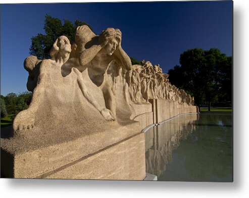 Fountain Metal Print featuring the photograph Fountain of time by Sven Brogren