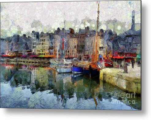 Boats Metal Print featuring the photograph France Fishing Village by Claire Bull