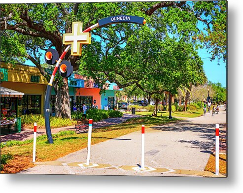Fred Marquis Metal Print featuring the photograph Fred Marquis Pinellas Trail by Chris Smith