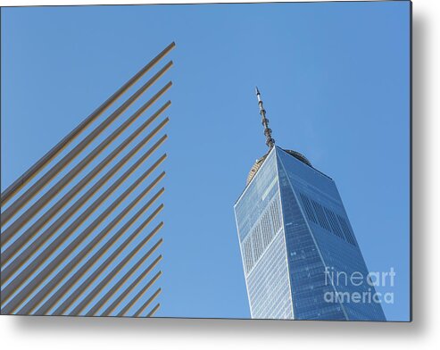 Clarence Holmes Metal Print featuring the photograph Freedom Tower and Oculus V by Clarence Holmes