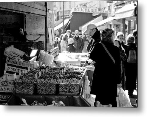 France Metal Print featuring the photograph French Street Market by Sebastian Musial