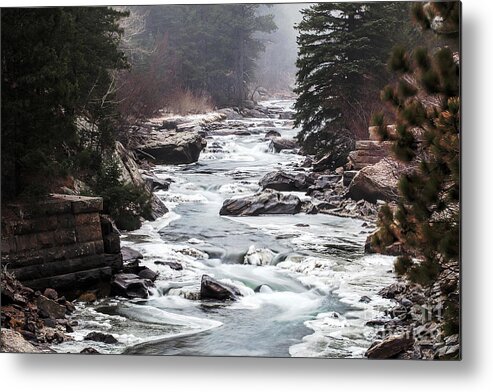 Frozen River Metal Print featuring the photograph From the Misty Mountains by Jim Garrison