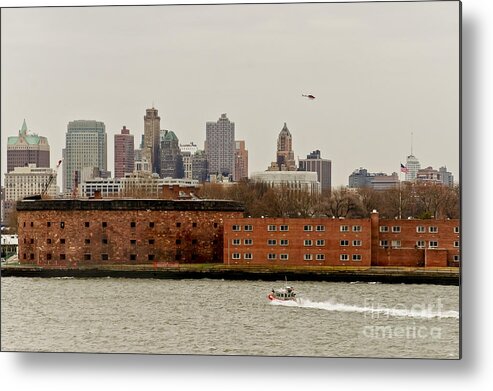 Ny Metal Print featuring the photograph From the sky and from water. by Elena Perelman