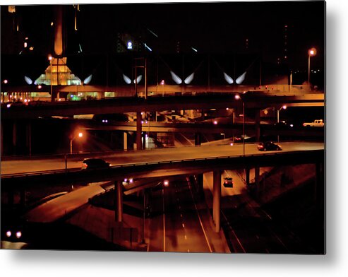 Kansas City Metal Print featuring the photograph From the Summit Street Bridge by Angie Rayfield