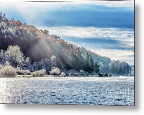 Big Ditch Lake Metal Print featuring the photograph Frost at the Lake by Thomas R Fletcher