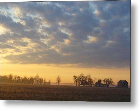 Sunrise Metal Print featuring the photograph Frosty Spring Sunrise by Peggy King