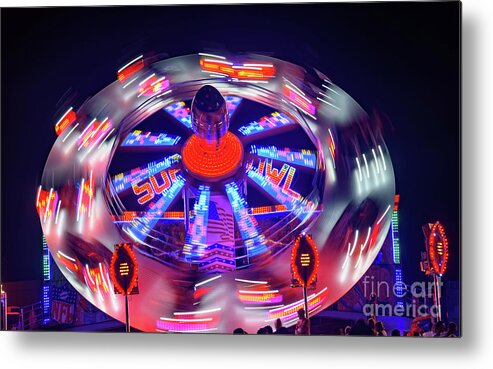 Holiday Metal Print featuring the photograph Funfair ride by Colin Rayner