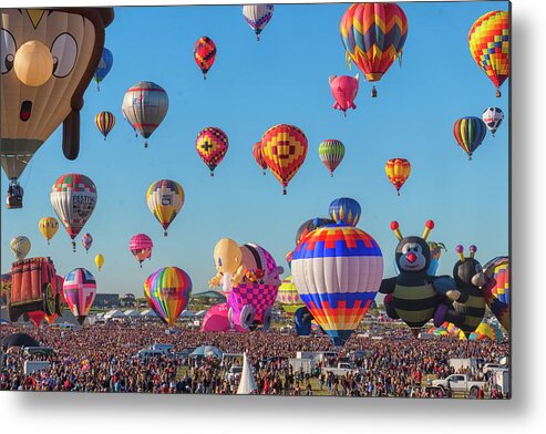 Albuquerque New Mexico Metal Print featuring the photograph Funky Balloons by Tom Singleton