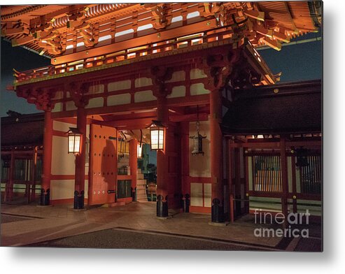Shinto Metal Print featuring the photograph Fushimi Inari Taisha, Kyoto Japan by Perry Rodriguez