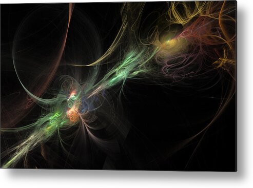 Abstract Metal Print featuring the photograph Fusion Two by Andy Astbury