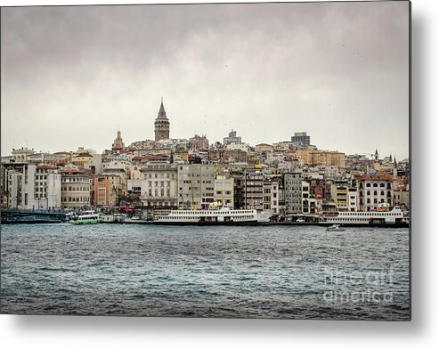 Skyline Metal Print featuring the photograph Galata Tower, Istanbul by Perry Rodriguez