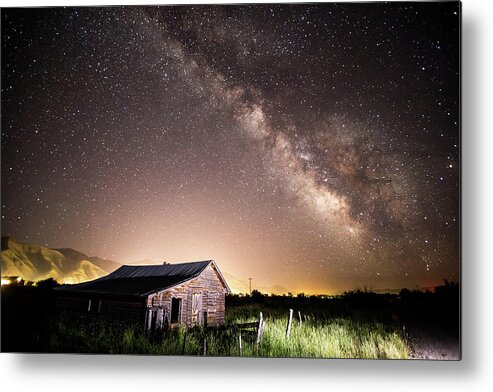 Star Valley Metal Print featuring the photograph Galaxy in Star Valley by Wesley Aston