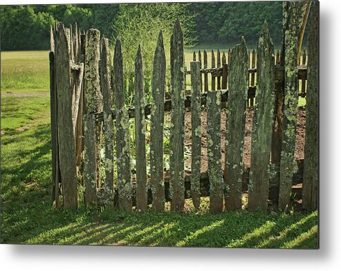 Fence Metal Print featuring the photograph Garden - Fence by Nikolyn McDonald