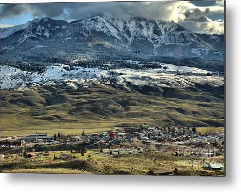 Gardiner Metal Print featuring the photograph Gardiner Montana Overlook by Adam Jewell