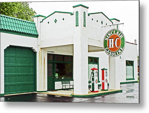 Gasoline Metal Print featuring the photograph Gas From The Past by Ira Marcus