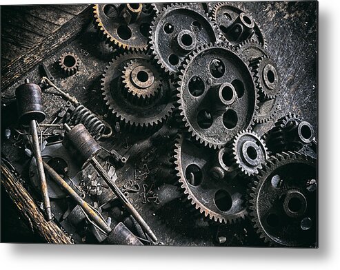 Maryland Metal Print featuring the photograph Gears by Robert Fawcett