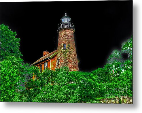 Lighthouse Metal Print featuring the photograph Genesee Lighthouse by William Norton