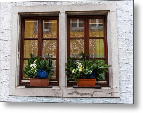 Germany Metal Print featuring the photograph German Window by Bill Howard