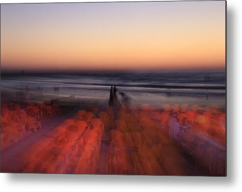 Ghost Metal Print featuring the photograph Ghost On A Beach. by Shlomo Zangilevitch