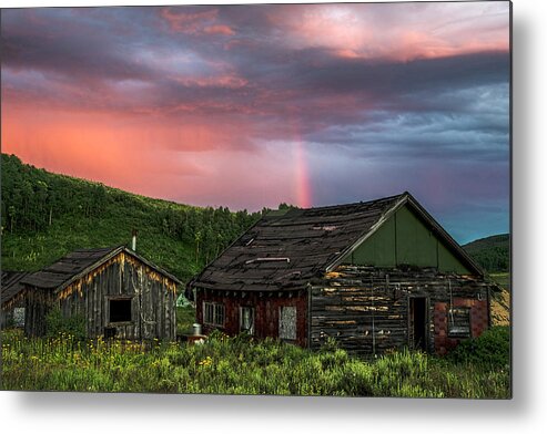 Ghost Town Metal Print featuring the photograph Ghost Town Sunset 4 by Dave Dilli