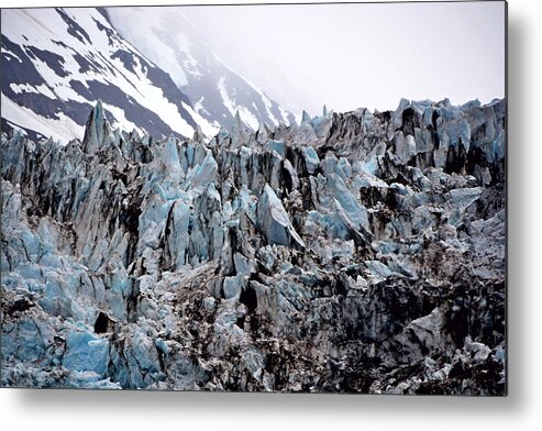 Alaska Metal Print featuring the photograph Glaciers Closeup - Alaska by Lorenzo Cassina