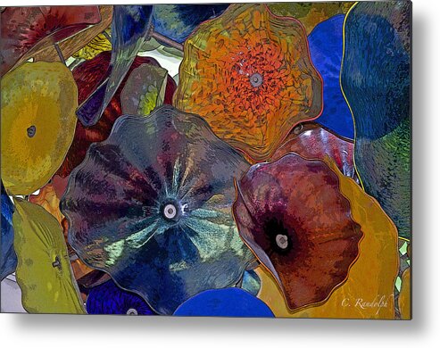 Colorful Abstract Metal Print featuring the photograph Glass Ceiling by Cheri Randolph