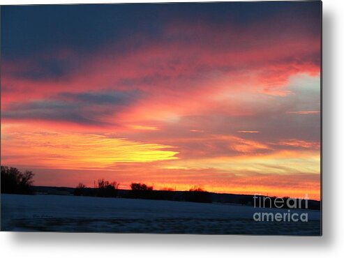Glorious Sunset Metal Print featuring the photograph Glorious Sunset by Yumi Johnson