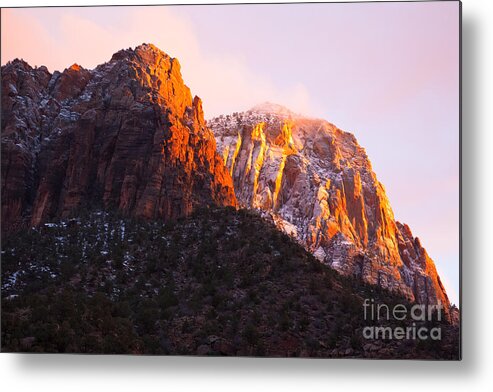 Outdoors Metal Print featuring the photograph Glory of Zion III by Irene Abdou