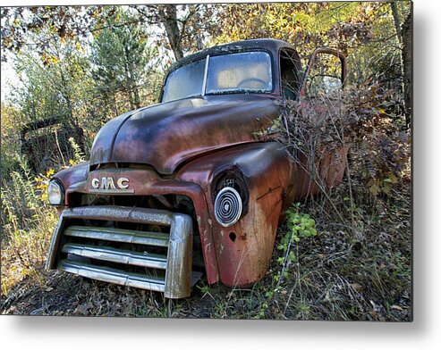 Gmc Metal Print featuring the photograph GMC Truck by CA Johnson