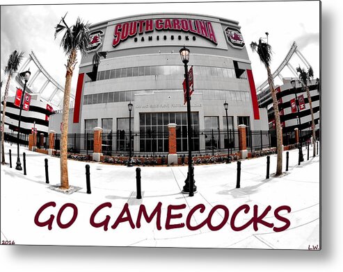 South Carolina Metal Print featuring the photograph Go Gamecocks by Lisa Wooten