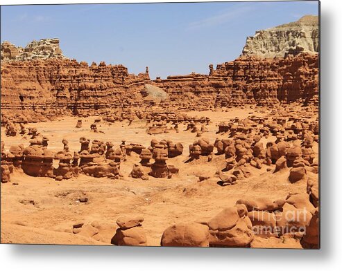 Nature Metal Print featuring the photograph Goblin Valley 3 by Tonya Hance