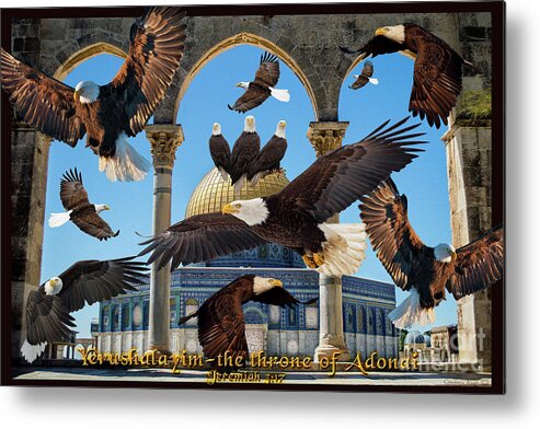 Eagle Metal Print featuring the digital art Possessing the Gates by Constance Woods