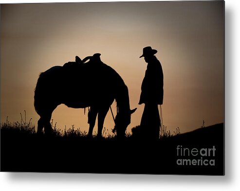 Out West Metal Print featuring the photograph Going Home by Sandra Bronstein