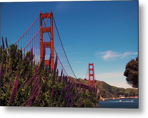 Iconic Metal Print featuring the photograph Golden Gate by Brendan Quinn