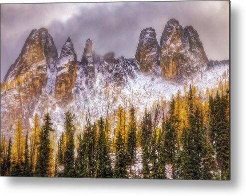 Mountains Metal Print featuring the photograph Golden Hues by Judi Kubes