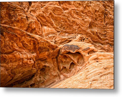 Valley Of Fire Metal Print featuring the photograph Golden by Jennifer Magallon