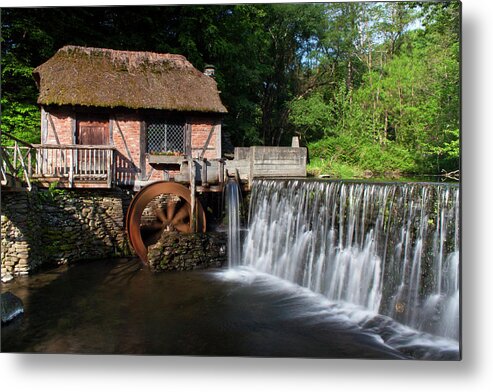 Architecture Metal Print featuring the photograph Gomez Mill in Spring #1 by Jeff Severson