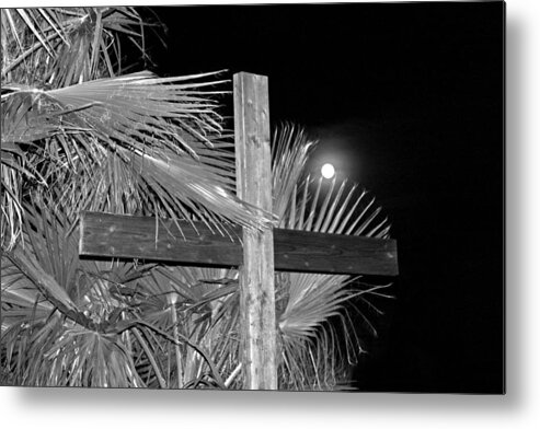 Christ Metal Print featuring the photograph Good Friday In Black And White by Carl Deaville