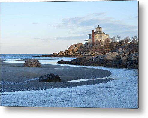 Good Harbor Metal Print featuring the photograph Good Harbor Beach Mansion by Toby McGuire