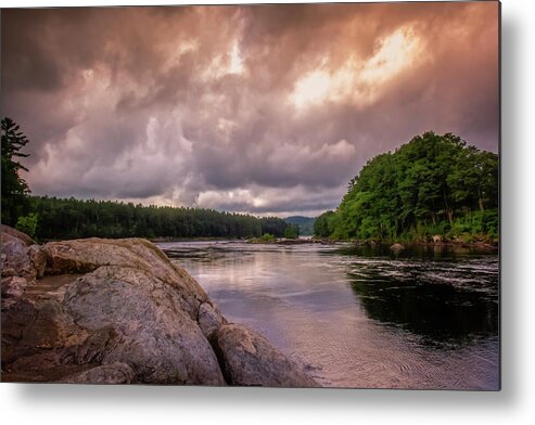 Clouds Metal Print featuring the photograph Googin's Island by Guy Whiteley