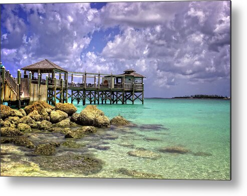 Bahamas Metal Print featuring the photograph Gordon's On The Pier by Fred Hahn